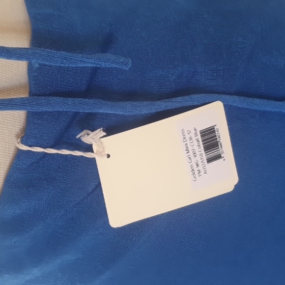 NEW Peppermayo Size 12 Cobalt Blue Stretch Dress - Picture 5 of 11